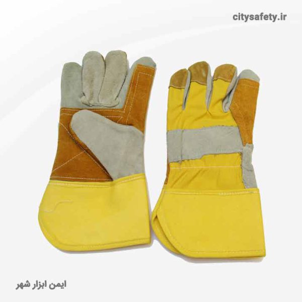 Double china leather floor gloves