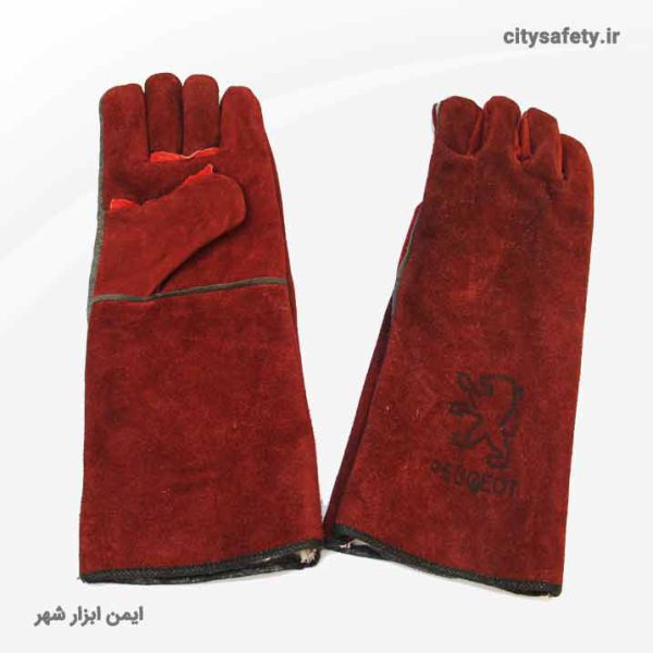 Hobart leather gloves